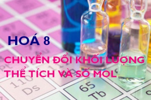 Cách chuyển đổi giữa khối lượng, thể tích và số mol lượng chất - hoá 8 bài 19